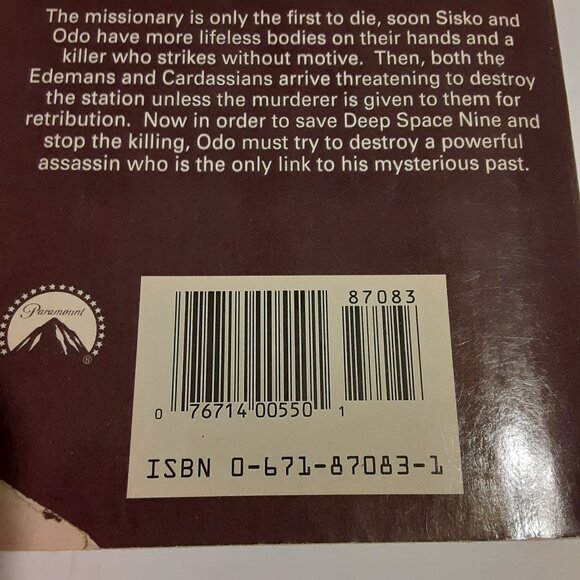 Star Trek Deep Space Nine VTG 90's Paperback Books 1-6 - Picture 5 of 9